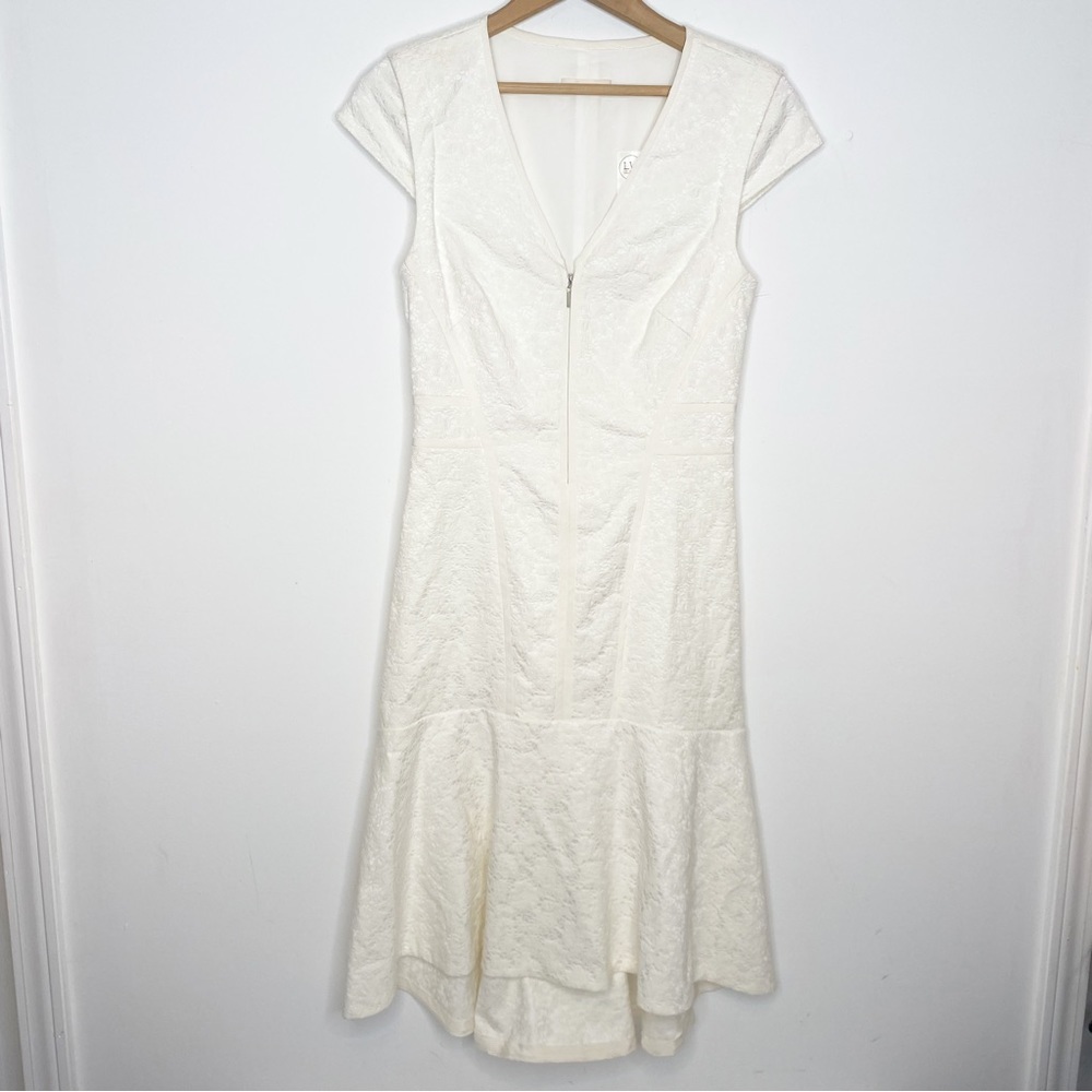Rebecca Taylor Floral Brocade Dress Sea Salt Ivory London Fashion House Sample